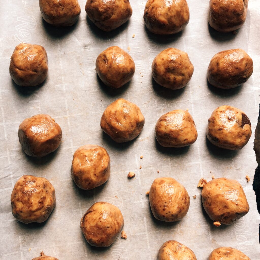 pumpkin cookie dough bites