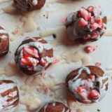 peppermint chocolate protein bites